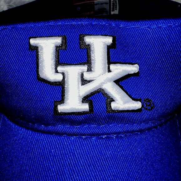 VTG UK Wildcats Blue White Stretch Visor Colosseum NCAA Y2K Game Day Unisex - Picture 2 of 7